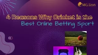 4 Reasons Why Cricket is the Best Online Betting Sport | MGlion