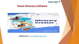 travel itinerary software