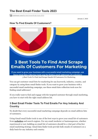 the best email finder tools 2023