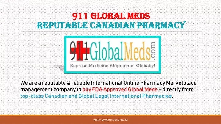 911 global meds reputable canadian pharmacy