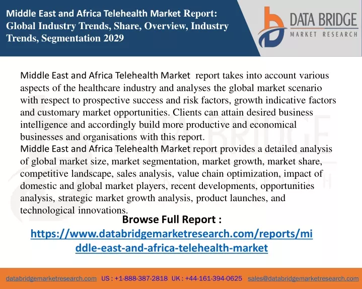middle east and africa telehealth market report