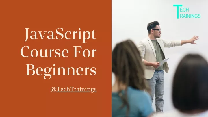 javascript course for beginners @techtrainings
