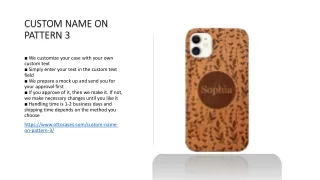 CUSTOM NAME WOODEN PHONE CASE