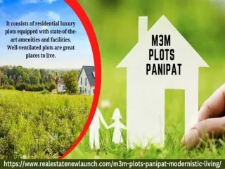 M3M Plots Panipat | Good Chance To Invest In Haryana