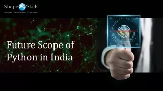 Future Scope of Python in India