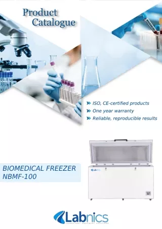 biomedical freezer nbmf 100