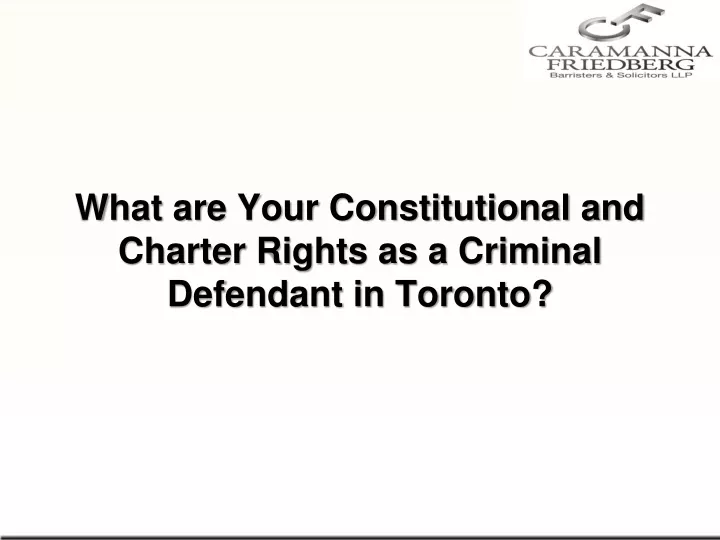 what are your constitutional and charter rights