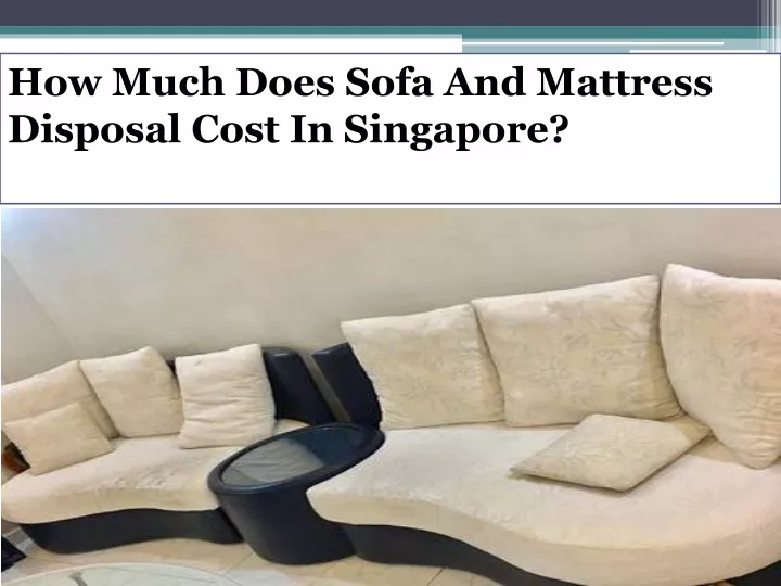 how much does sofa and mattress disposal cost