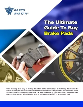 Brake pads buying guide