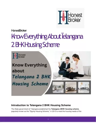 Know Everything About Telangana 2 BHK Housing Scheme