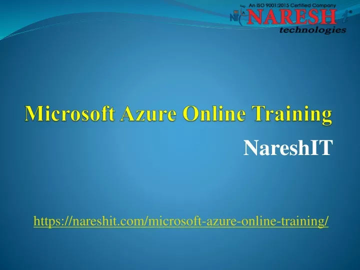 microsoft azure online training