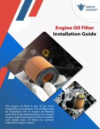 Engine Oil Filter Installation Guide