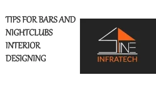Tips For Bars And Nightclubs Interior Designing