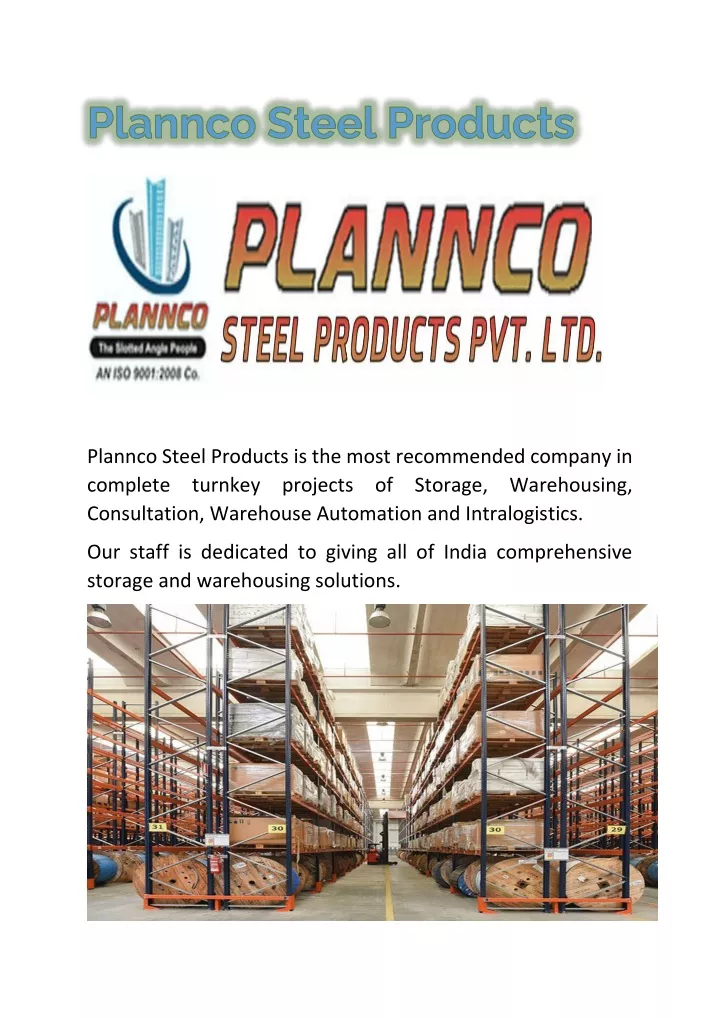 plannco steel products is the most recommended