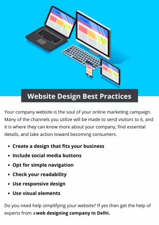 website design best practices
