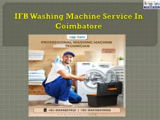 ifb washing machine service in coimbatore