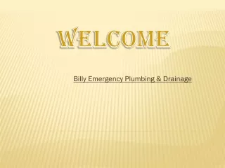 billy emergency plumbing drainage