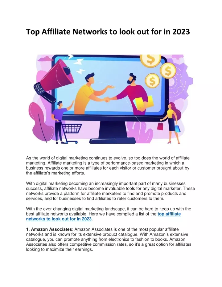 top affiliate networks to look out for in 2023