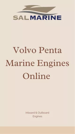 Volvo Penta Marine Engines Online in UK