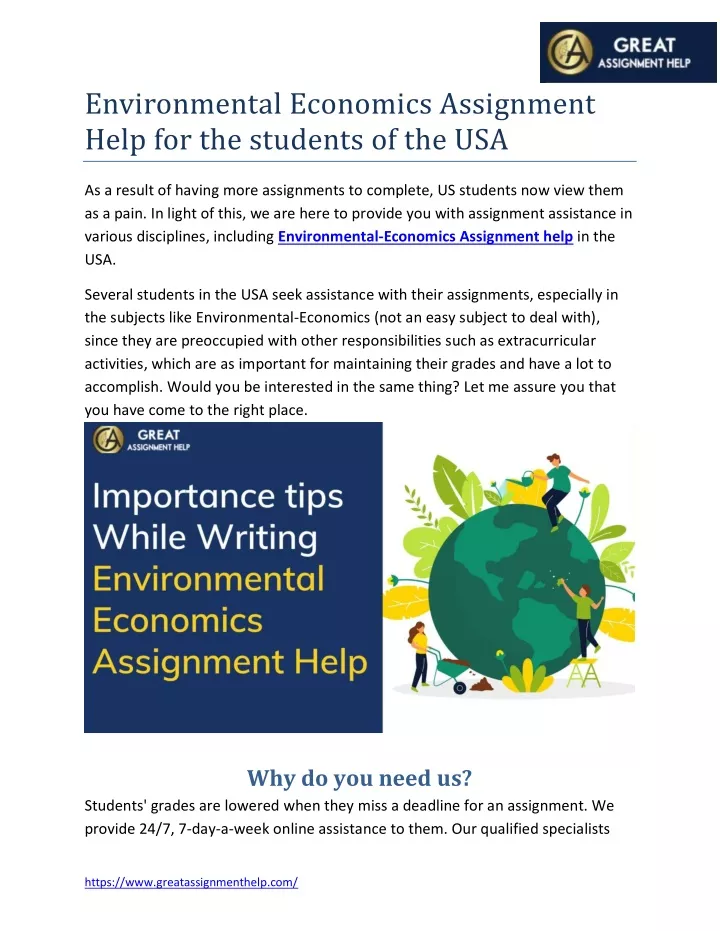 environmental economics assignment help