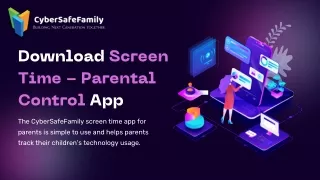 Download Screen Time - Parental Control App | CyberSafeFamily