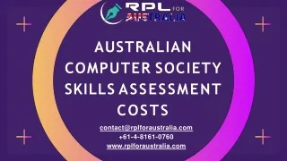 australian computer society skills assessment