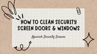 How to Clean Security Screen Doors _ Windows