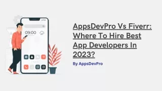 appsdevpro vs fiverr where to hire best