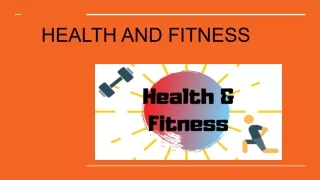 Health & fitness