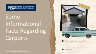 Some Informational Facts Regarding Carports