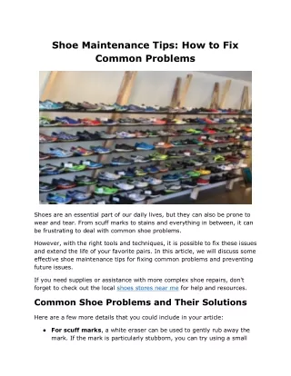 shoes stores near me