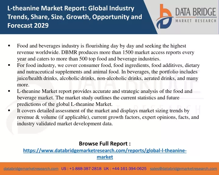 l theanine market report global industry trends