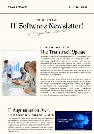 IT Software Newsletter- Transtrack
