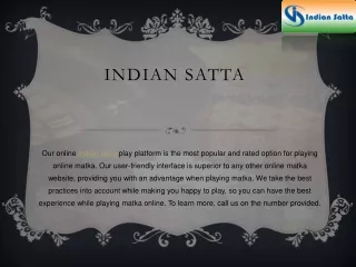 Indian Satta