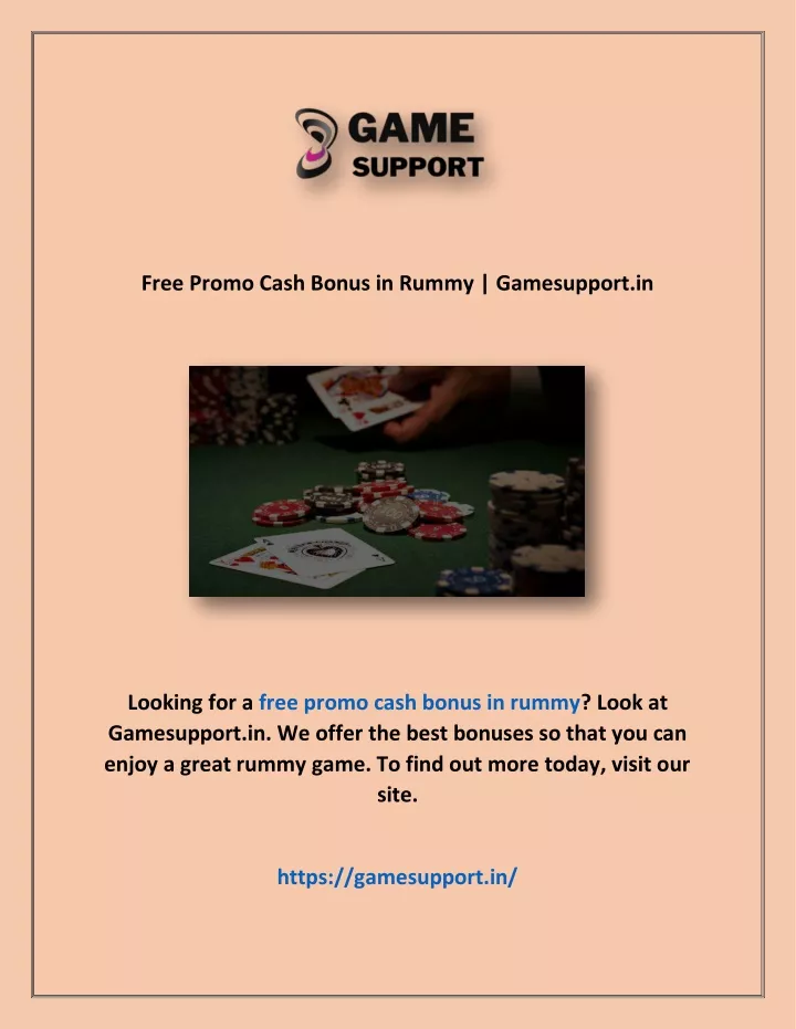 free promo cash bonus in rummy gamesupport in
