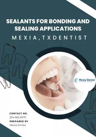 Sealants for Bonding and Sealing Applications