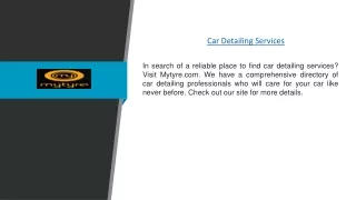 car detailing services