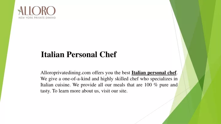 italian personal chef