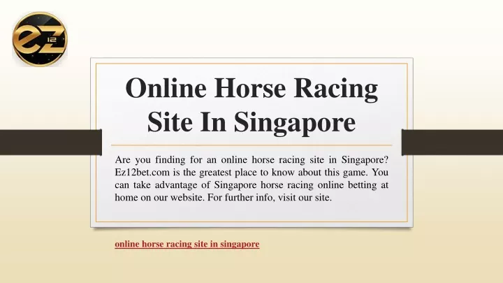 online horse racing site in singapore