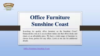 office furniture sunshine coast