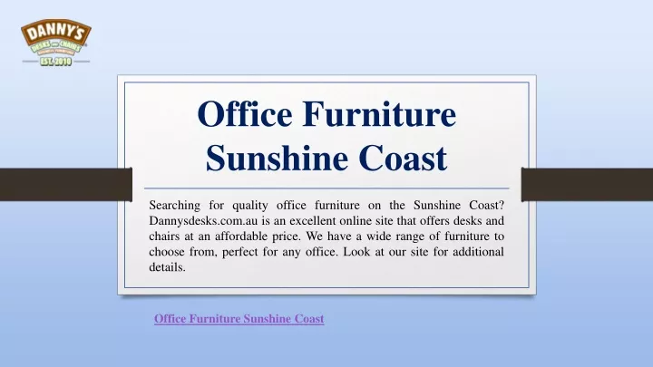 office furniture sunshine coast