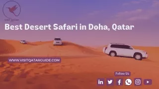 Best Desert Safari in Doha, Qatar