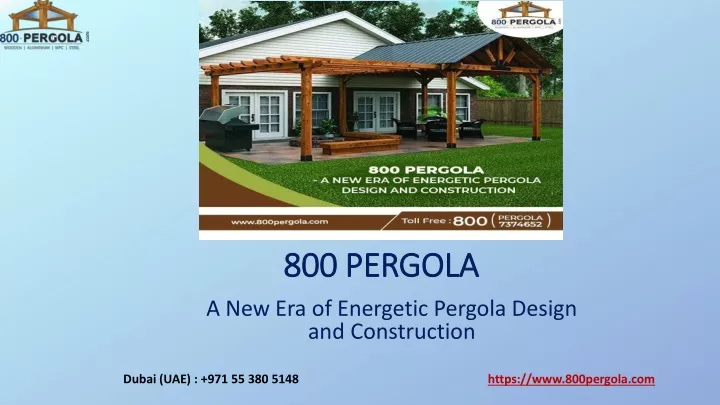 800 pergola