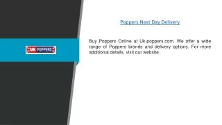 Poppers Next Day Delivery | Uk-poppers.com