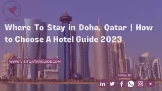 Where To Stay in Doha