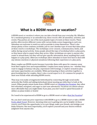What is a BDSM resort or vacation.docx
