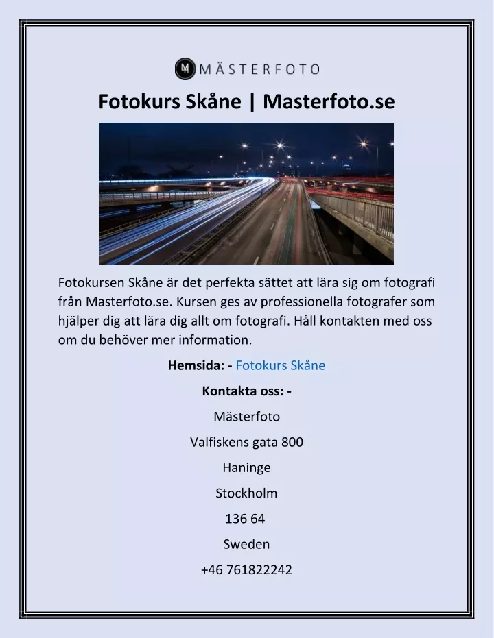 fotokurs sk ne masterfoto se