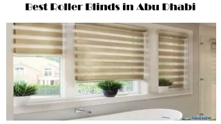 best roller blinds in abu dhabi