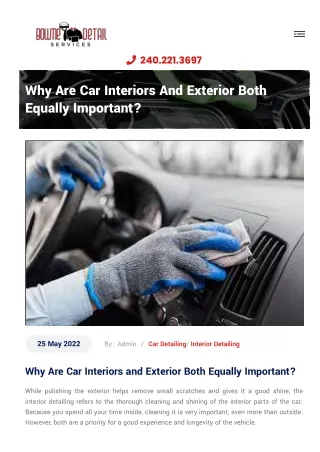 Why Are Car Interiors and Exterior Both Equally Important