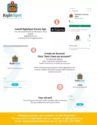 Install RightSpot Parent App from Google Playstorre